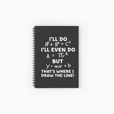Math Formula Spiral Notebooks Ruled Line