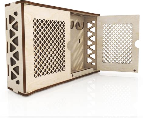 Classic Wooden Key Hanger Entryway Key Organizer Vector Template Laser Cut Files SVG, DXF, CDR, Ai, Pdf, Key Holder For Home Decor