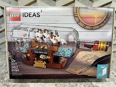 LEGO Ideas Model Ship In A Bottle Expert Building Kit 92177 NEW! Retired