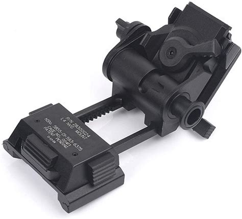 Night Vision Googgles NVG Mount L4G24,Black Metal Helmet Mount CNC PVS 15/18,Rhino Mount Full Metal Tactical Helmet Mount
