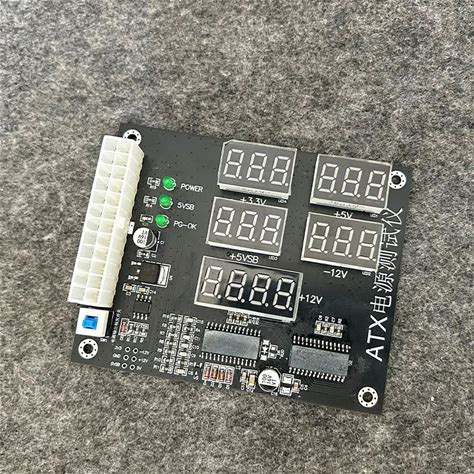 ATX Power Supply Tester For Computer PC Diagnostic Tool With PG Signal Detection For All Voltage