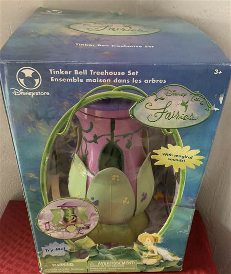 Disney Store Fairies Tinker Bell Treehouse Set With Musical Sound New