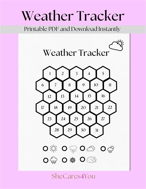 Weather Tracker Journal, Weather Tracker, Weather Journal Printable, Weather Tracker Digital, A5 Journal Page Printable