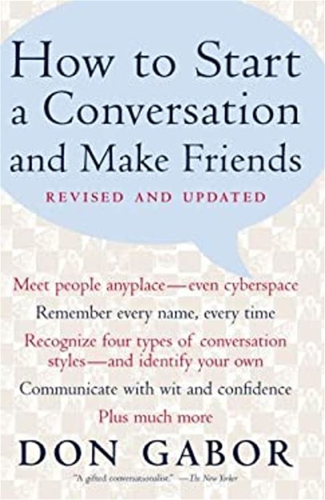 How To Start A Conversation And Make Friends -Revised And Updated