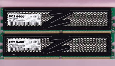 2GB 2X1gb OCZ OCZ2VU8002GK DDR2-800 PC2-6400 Performance Ram Memory Kit Gamer. OCZ. Memory RAM . 0842024005223.