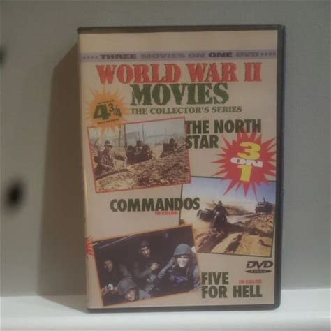 World War Ii Movies - The North Star/Commandos/Five For Hell (Dvd,