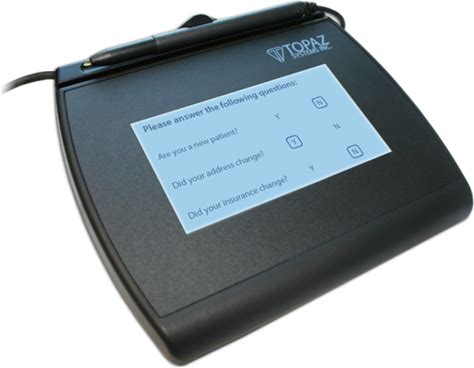 Topaz T-LBK755-BHSB-R, Signaturegem LCD 4X3 Electronic Signature Pad, Dual USB/Serial
