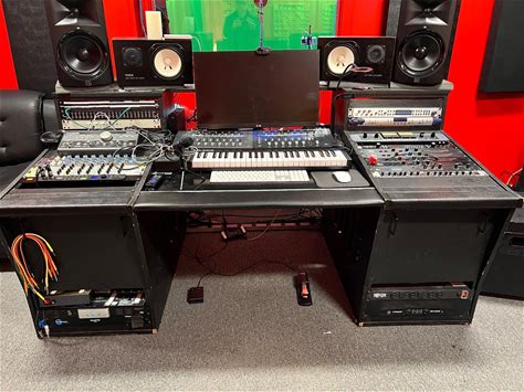 Custom Built Spacious Recording Studio Desk With Loads Of Storage