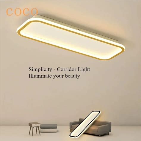Modern Creative Long Strip Ceiling Light LED Nordic Minimalist Living Room, Bedroom, Hallway,