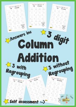 Column Addition 3 Digits 9 Worksheets With Answers