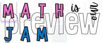 Math Is Our Jam - Bulletin Board Letters