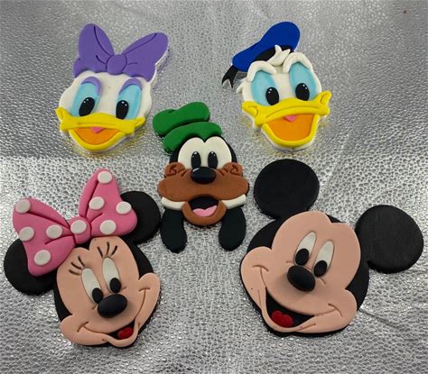 Minnie Mouse, Minnie Mouse And Mickey Mouse Sugar Cake Decoration, Minnie Mouse Fondant Cake Topper,Mickey Mouse Fondant Cake Topper,