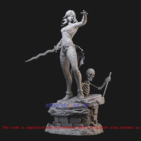 Female & Human Skeleton 1/24 1/18 3D Printing Model Kit Unpainted
