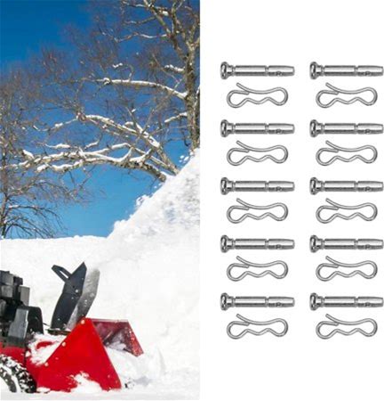 Snowblower Shear Pins & Cotter Pins Set 20 Pcs 738-04124A 714-04040 Replacement Parts For 2-3 Stage Snow Blowers