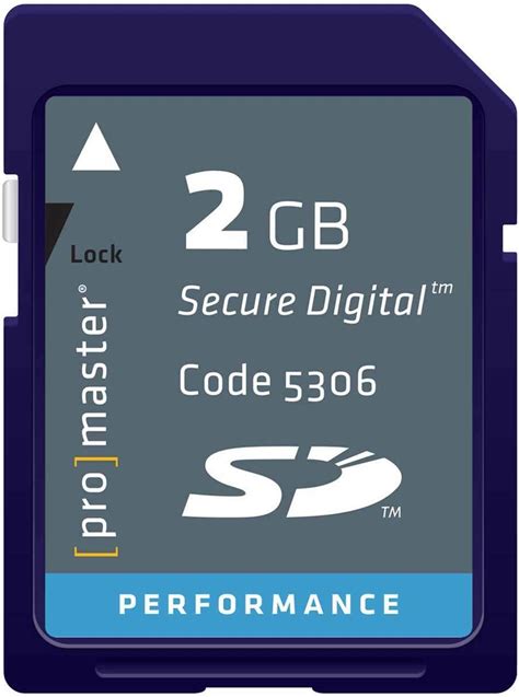 Promaster 2GB Preformance Secure Digital Memory Card