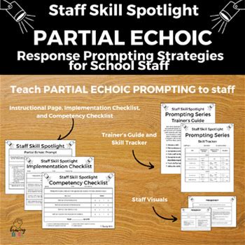 PARTIAL ECHOIC PROMPT Prompting Strategy For Teachers, Paras, & School Staff