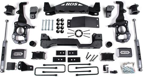 BDS Suspension 4" Lift Kit | 2 Inch Block Kit | NX2 Nitro Series Shocks (21-25 Ford F-150 | 4WD)