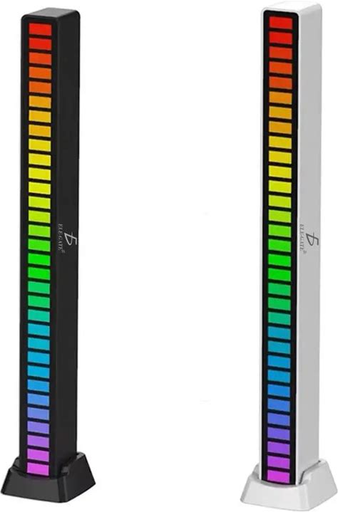 Sound Reactive RGB LED Light Bar, Voice Activated Rhythm Music Level Indicator For Parties.