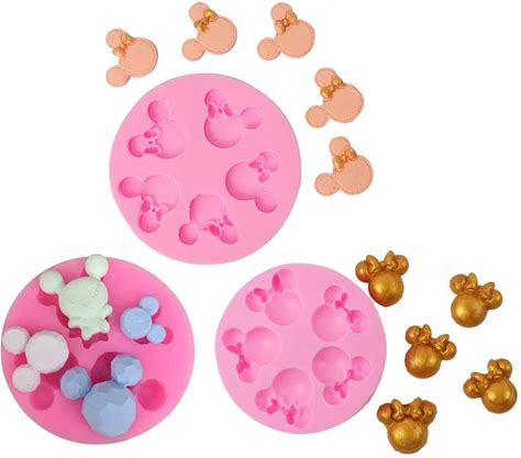 Four Mini Mouse Cooking Tools Chocolate Ice Silicone Mold For Baking Fondant Sugar Of Cake Decorating Kitchen Ware