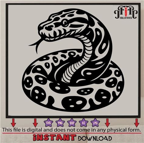 Ball Python Svg, Ball Python Dxf, Ball Python Png, Ball Python Pdf, Ball Python Jpeg - Digital Files For Laser Cutting & 3D Printing