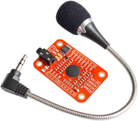 Voice Recognition Module For Arduino, Compatible With Microcontroller, 4-Pin Wire, Easy Control, Electronics Component