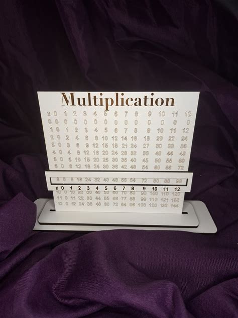 Multiplication Tables W/Stand LARGE Teacher Board 10X12 - SVG ONLY