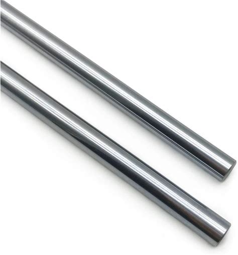 Linear Motion Rods 2PCS 10Mmx 300mm (0.394X11.811 Inches) Case Hardened Chrome Plated Linear Motion Rod Shaft Guide For 3D Printer, DIY, CNC - Metric