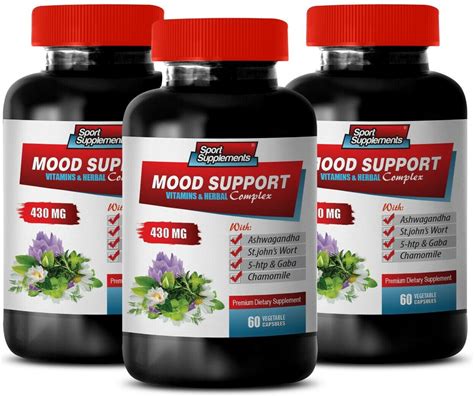 5-Htp Mood Enhancer - MOOD SUPPORT COMPLEX - Anti Inflammatory Ayurveda 3 BOTTLE