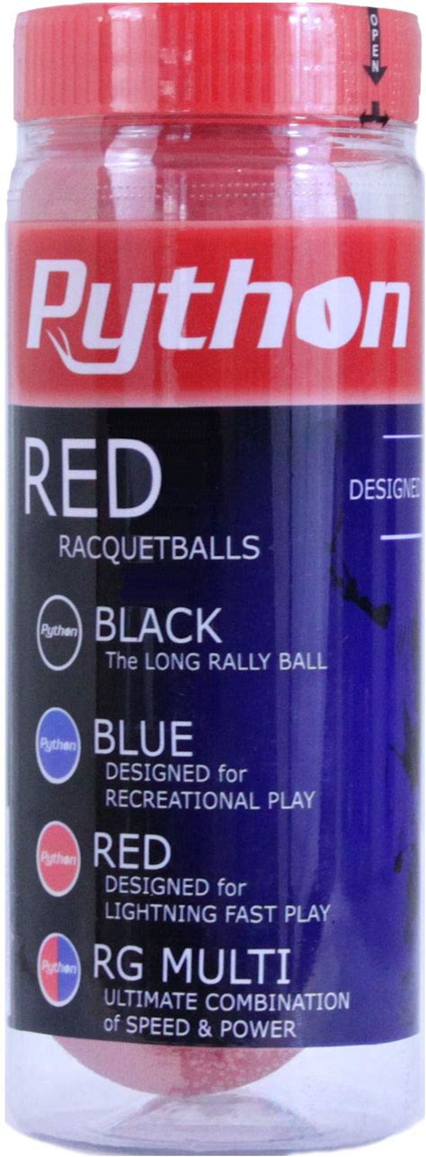 Python 3 Ball Can Red Racquetballs (Lightning Fast!)