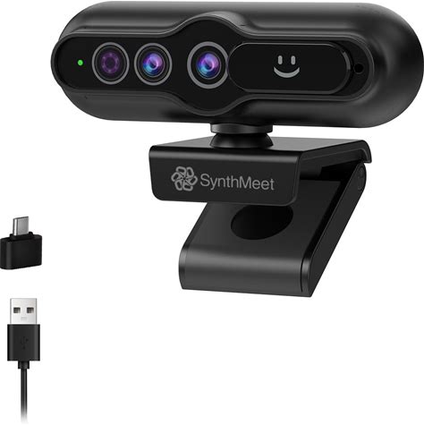 2K Windows Hello Webcam, Windows Hello Facial Recognition, 2K Camera Auto Light Correction, USB Webcam With Microphone, Wide Field Of View, Privacy C