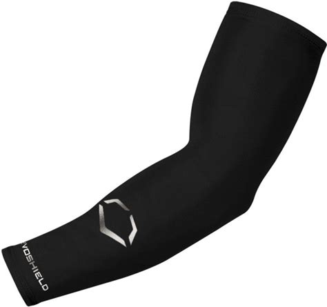 Evoshield Adult Solid Compression Arm Sleeve, Men's, L/XL, Black | Holiday