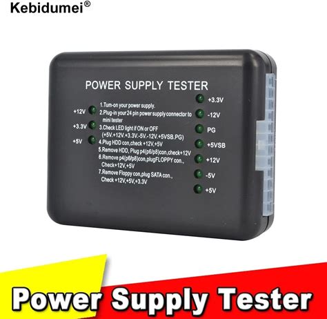 1Pc 20/24 Pin PC Computer Power Supply Tester Checker LED For PSU ATX SATA HDD Meter Measuring For PC Compute 12V 5V 3.3V