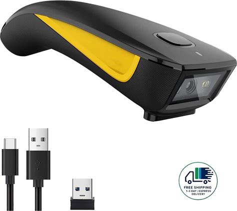 Escaner De Codigo QR, Mini Escaner De Codigo De Barras Compatible Con Bluetooth