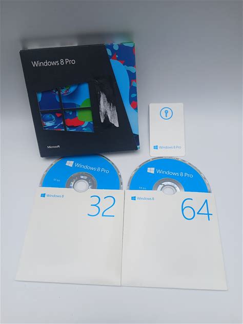 Microsoft Windows 8 PRO 32Bit 64Bit Computer Software PC OS DVD W/ Keycode