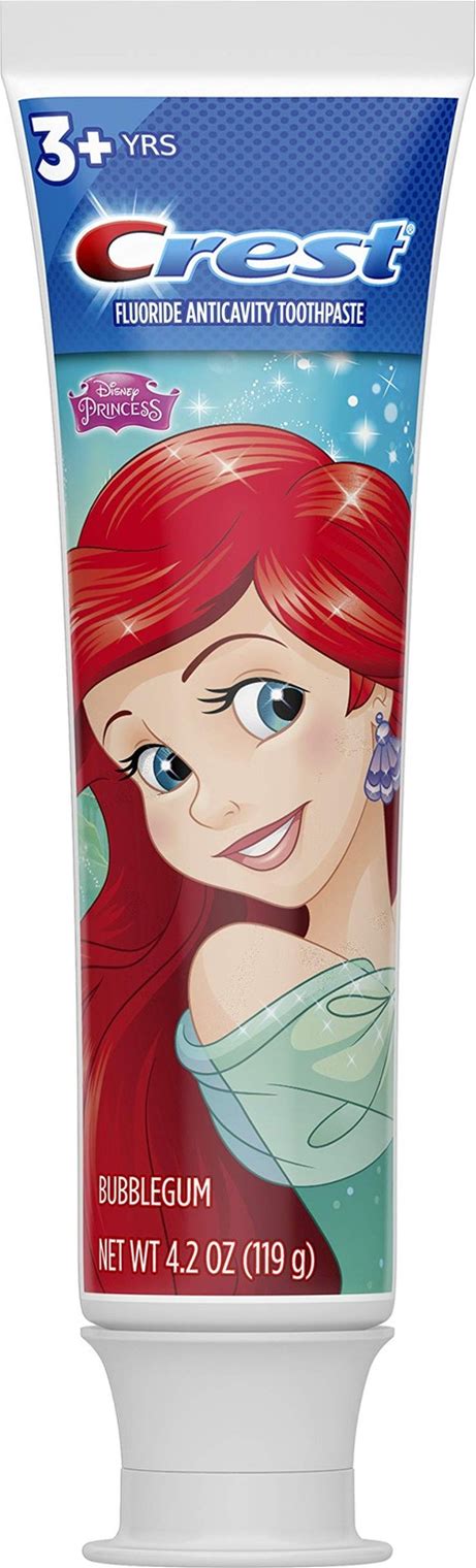 Crest Kids Disney Princess Toothpaste Bubblegum Flavor 4.2 Ounce Pack Of 2