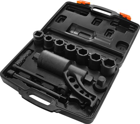 VEVOR Torque Multiplier 1 Inch Drive Lug Nut Wrench/Multiplier Heavy Duty Torque Multiplier Wrench Set 1:64 6,800N.M Lug Nut Remover Includes 8