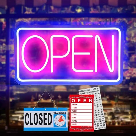 OPEN Neon Signs USB Powered LED Neon Lights For Business Advertisement Board Electric Display