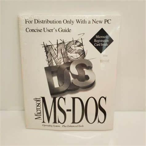 Vintage Microsoft Ms-Dos Full Version Nip
