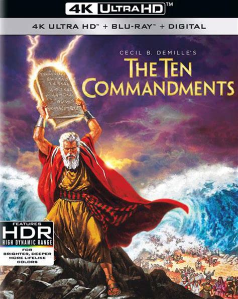 The Ten Commandments - 4K Blu-Ray [4K Ultra HD Blu-Ray]