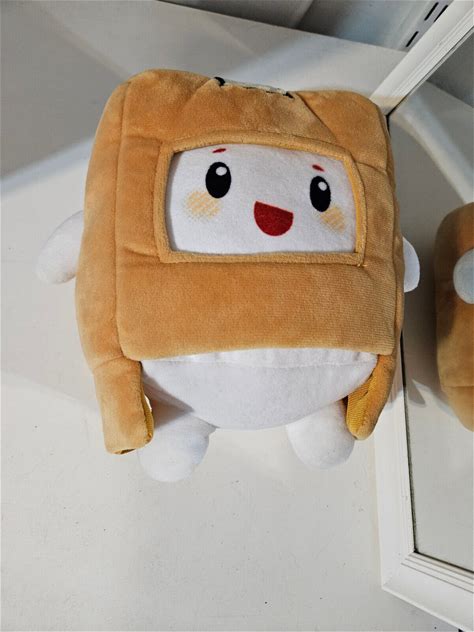 Lankybox Roblox Youtube Baby Boxy 7" Stuffed Plush Toy W/ Removable Helmet