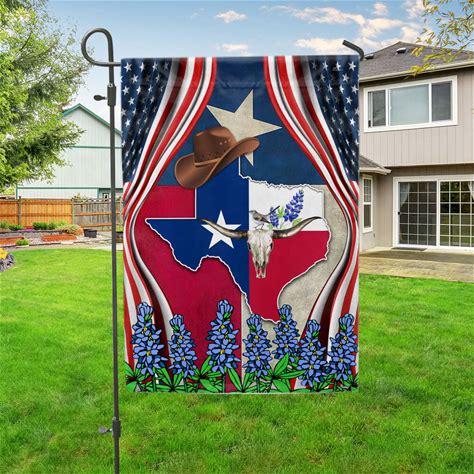 Texas Longhorn Bluebonnet Flag - State Flag 3x5 ft. Flag