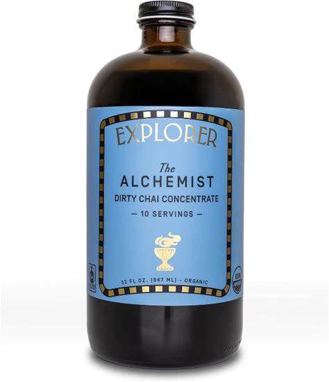 Explorer Organic Chai Tea Concentrate, Alchemist Dirty Spiced, Drink Iced Or Hot, 32 Fl Oz, Makes 8 Cups