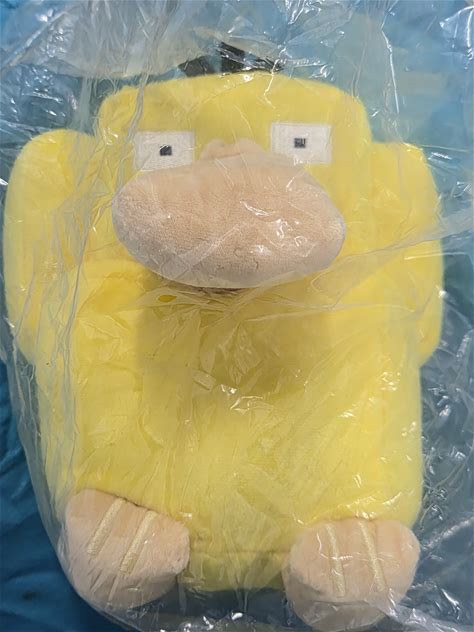 Duoduobao Toys | Plush Pokemon Minecraft Edition - Psyduck | Color: Pink/Yellow | Size: Os