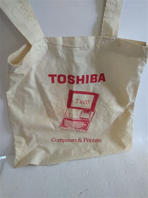 Ithistory 198X Promo Bag Toshiba T1600 Computers And Printers. Toshiba. Computers & High Tech.