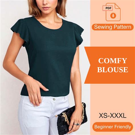 Comfy Blouse PDF Sewing Pattern