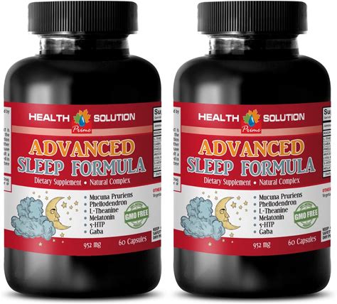 ADVANCED SLEEP FORMULA 952MG - 5-Htp Anxiety - Sleeping Aid Calm - 2 Bottles
