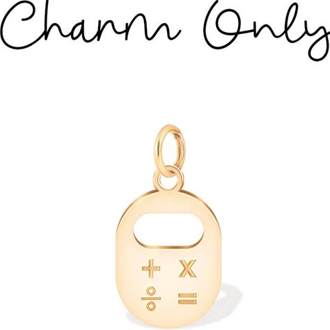Calculator Lover Charm: Sterling Silver, Gold Filled, 14K Solid Gold Minimalist Math Jewelry Gift