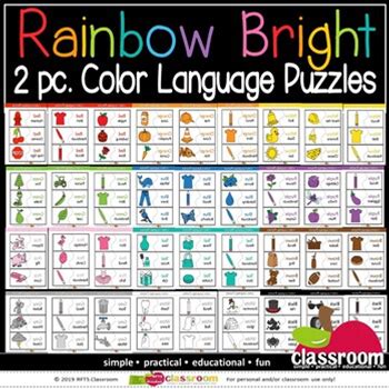 COLOR LANGUAGE PUZZLES