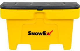 Snowex Salt Storage Box, Nest, 48"L X 33-1/4"W X 27-3/4"H, 960 Lb. Cap, Yellow, Polyethylene, 74049