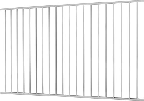 Merchants Metals Monroe 5-Ft H X 8-Ft W White Galvanized Steel Security And Yard Fence Panel | 58281334